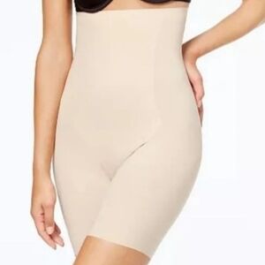 Spanx Women's Shapewear Thinstincts High-Waisted Mid-Thigh Short 10006R Nude XL